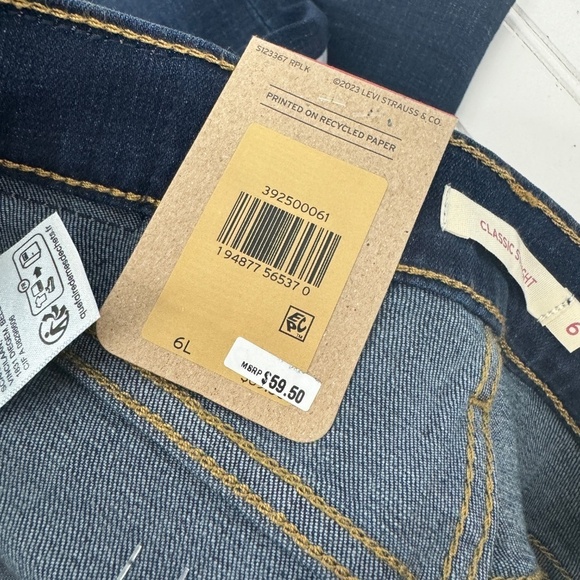 NEW Levis Classic Straight 6L Pant - Picture 7 of 9